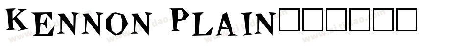 Kennon Plain字体转换